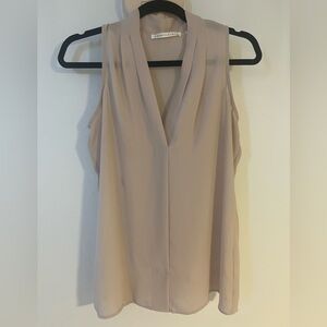 Elegant Sleeveless Beige Top